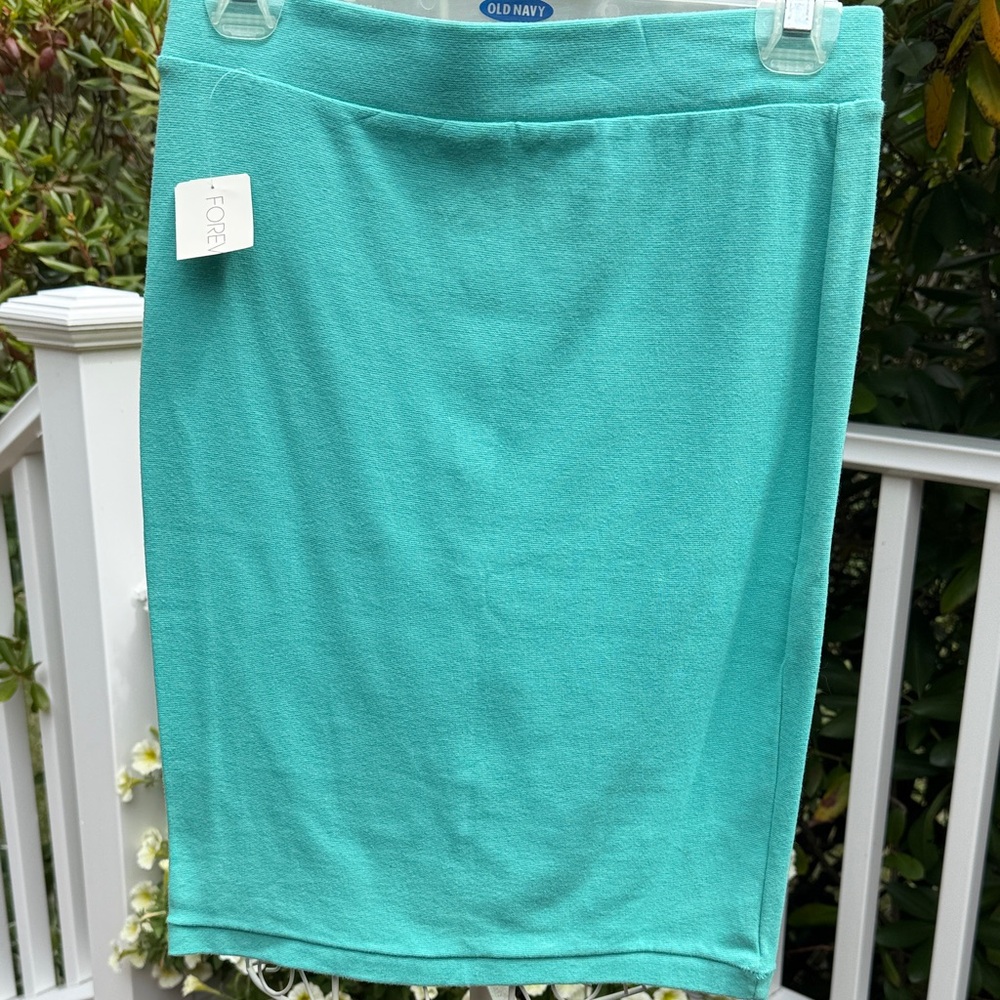 Forever 21 Women's Aqua Pencil Skirt